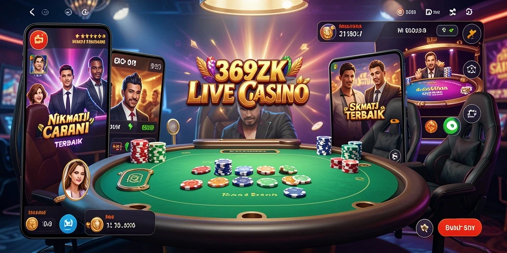 Tampilan gameplay Live Casino di aplikasi 369ZK sangat mengesankan.