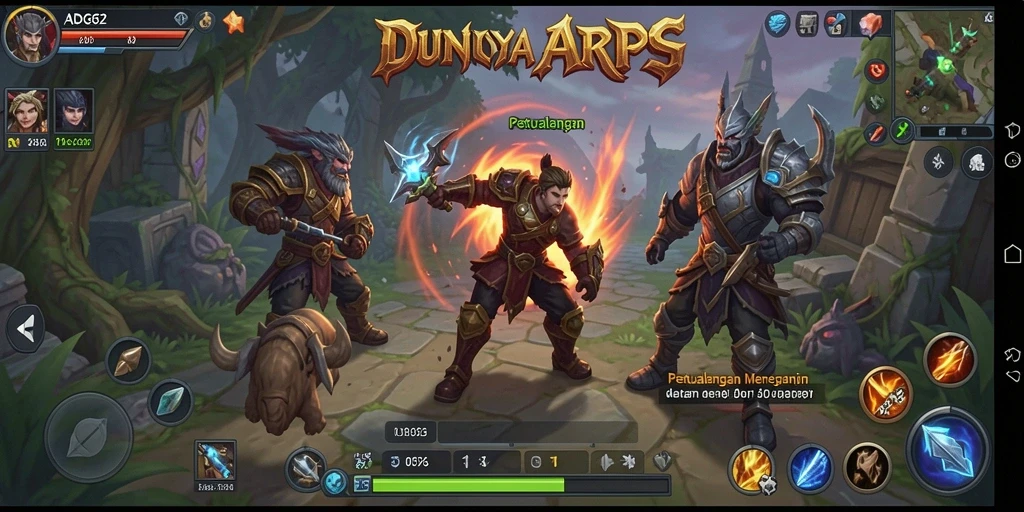 Tampilan gameplay seru dari ADG62 yang menantang.