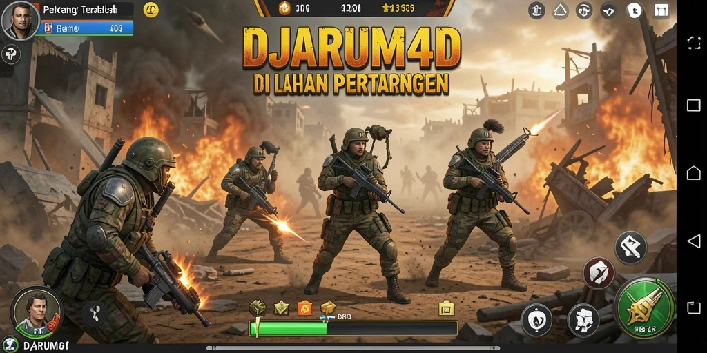Gameplay intens DJARUM4D dalam pertempuran Battle Royale.