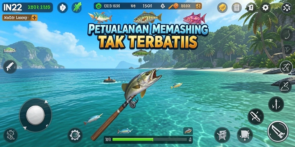 Tangkapan ikan yang mengasyikkan di IN22 dengan grafis luar biasa.