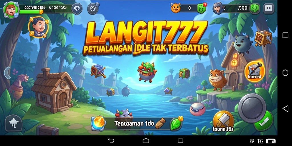 Tangkapan layar LANGIT777 menampilkan gameplay santai dan menarik di dunia Idle.