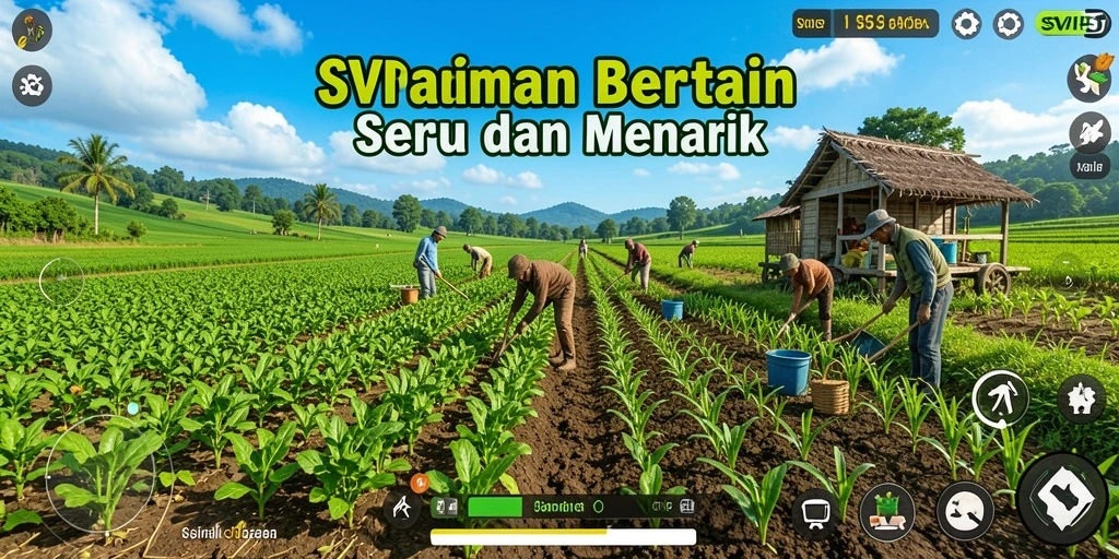Tampilan menarik gameplay bertani di SVIP5 dengan grafis indah.